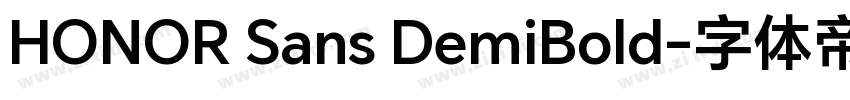 HONOR Sans DemiBold字体转换